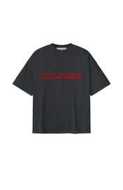 Fear of God Essentials 90s Iron Grey Red T-Shirt
