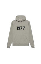 Fear of God ESSENTIALS 1977 Dunkler Hafer-Kapuzenpullover