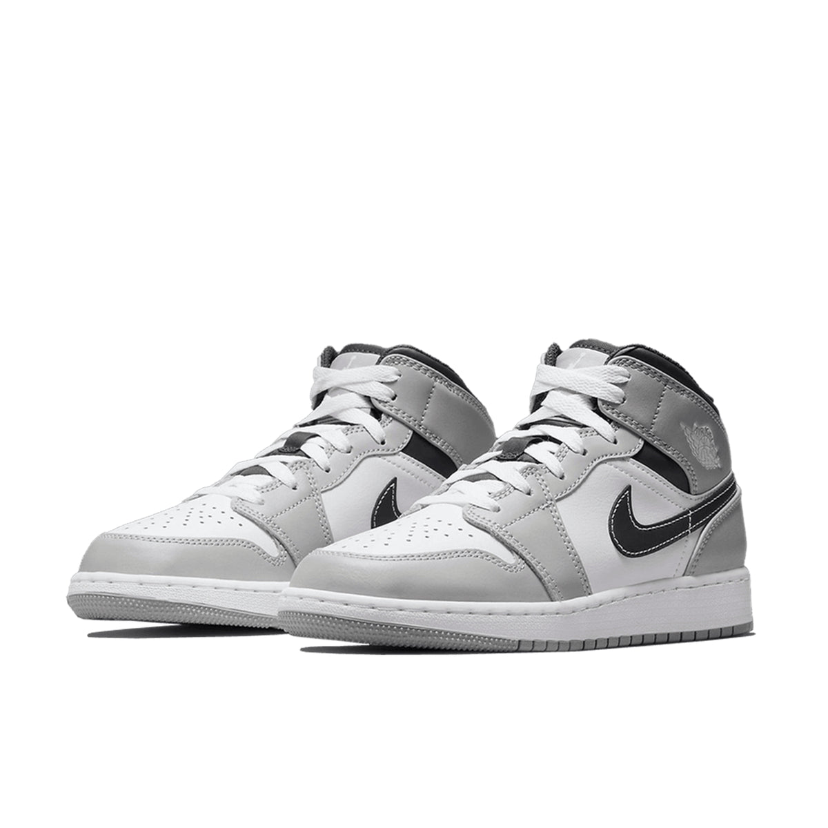 Air Jordan 1 Mid Light Smoke Grey Anthrazit GS