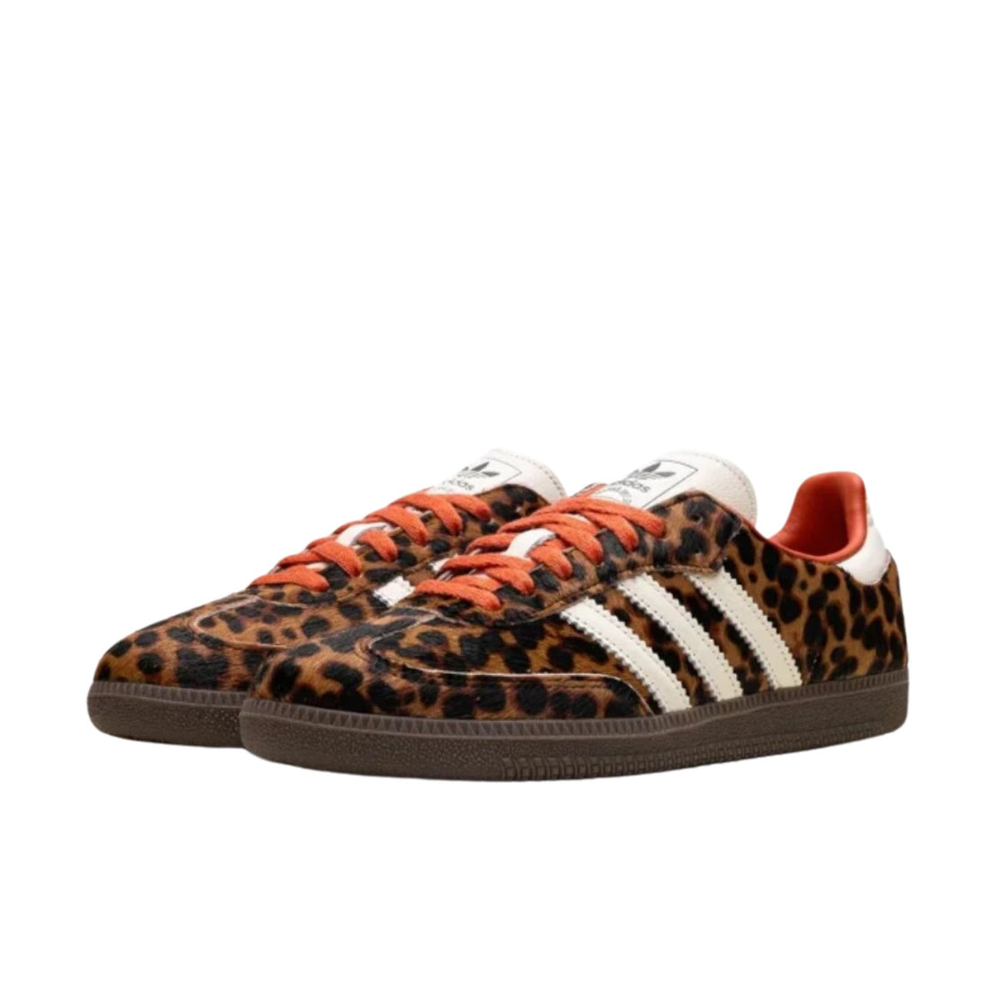 Adidas Samba OG Gebraucht Rot Leopardenmuster