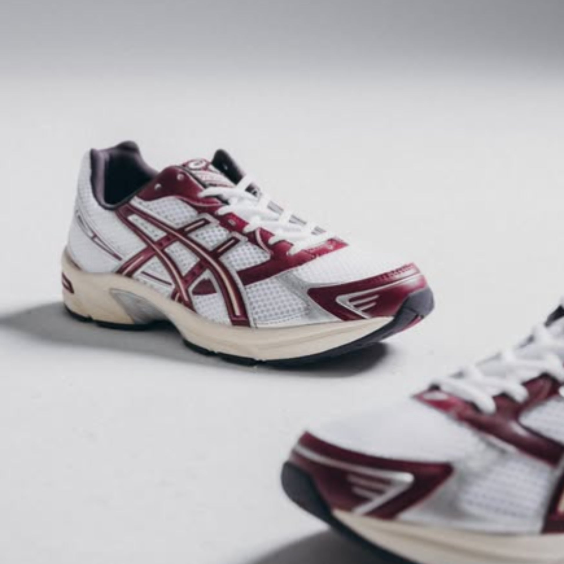 ASICS Gel-1130 White Maroon Banner - 1203A685-100