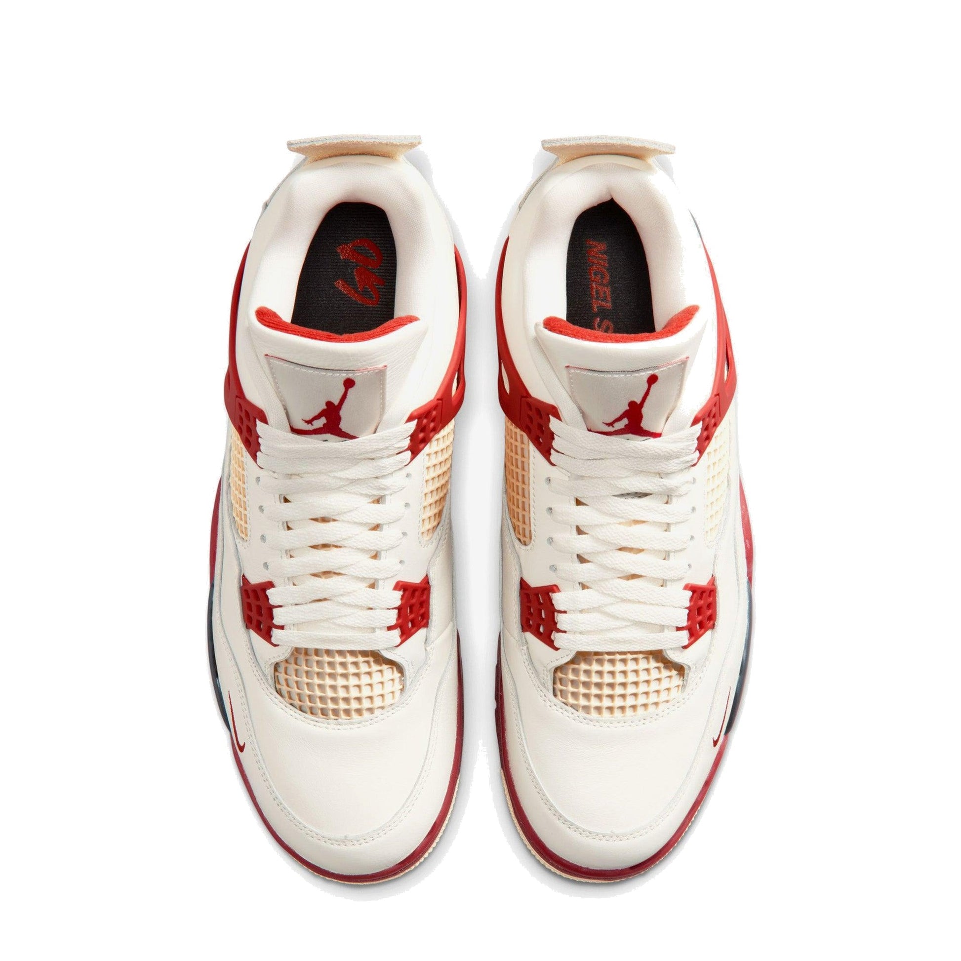 Air Jordan 4 Retro SP Nigel Sylvester Brick After Brick (IQ8055-100) - bovenaanzicht paar