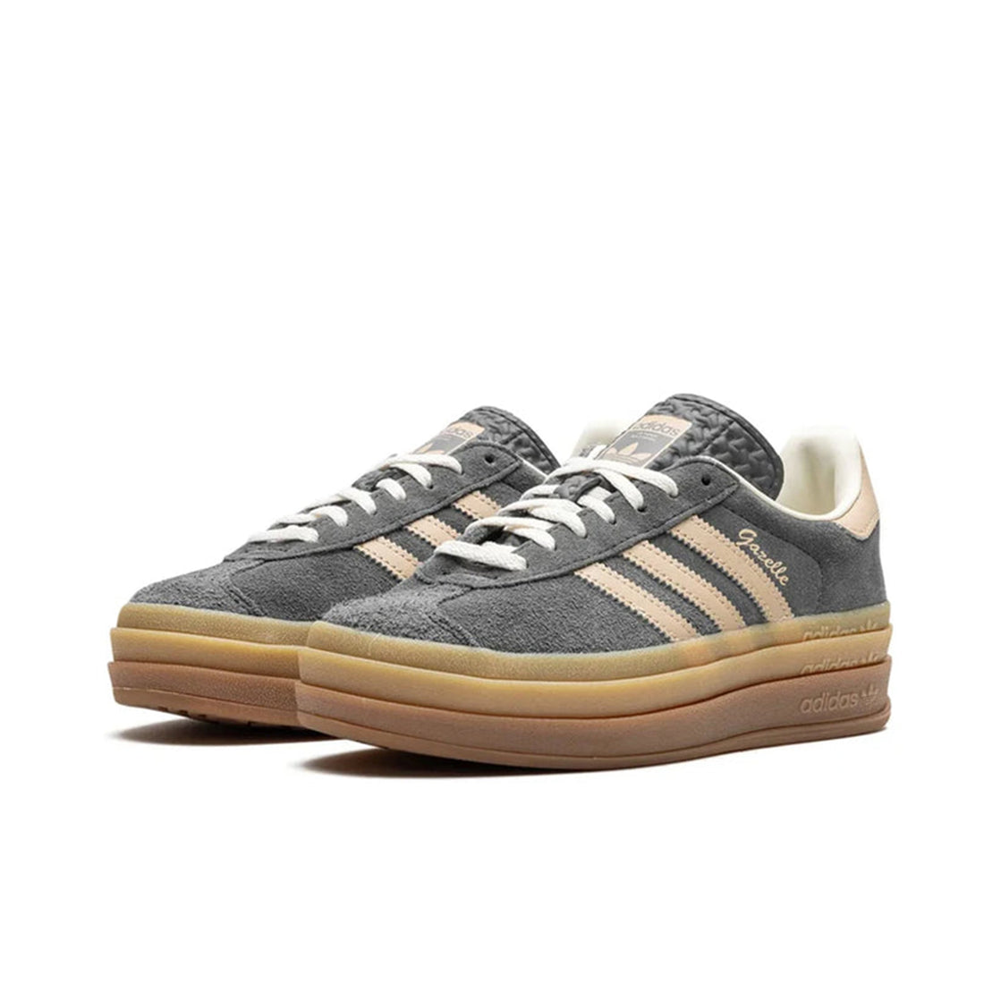 Adidas Gazelle Bold Grau Magic Beige Kaugummi (W)