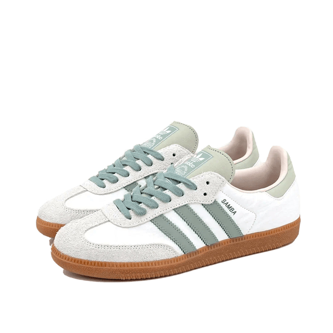 Adidas Samba OG Cloud Weiß Silber Grün