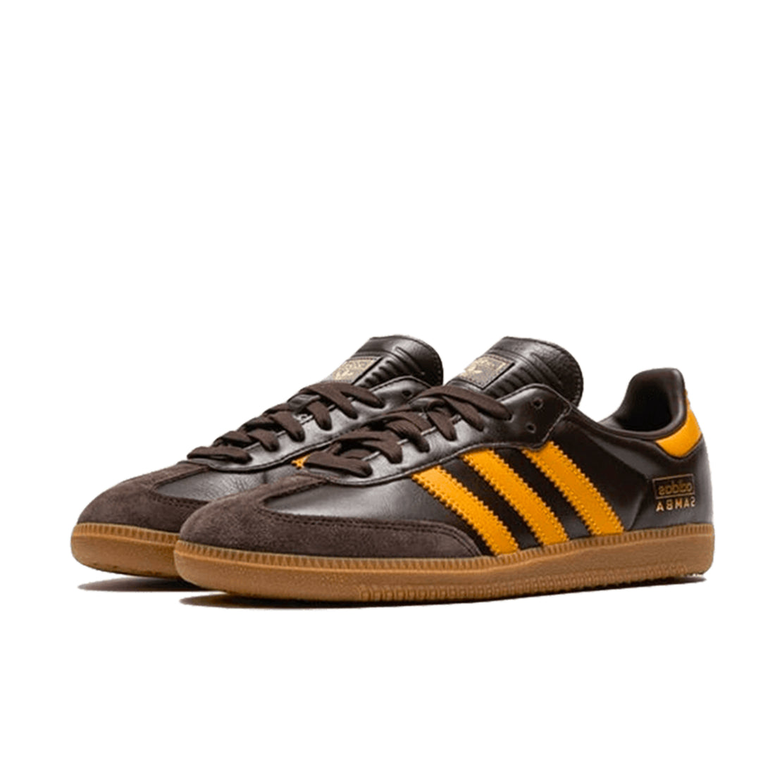 Adidas Samba OG Dunkelbraun Gelb
