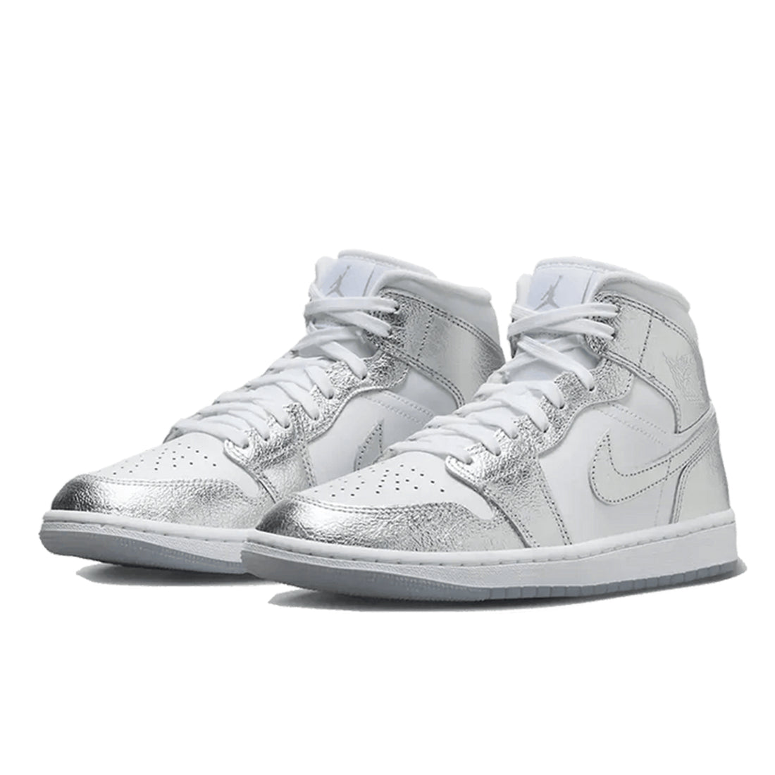 Air Jordan 1 Mid Crinkled Chrome