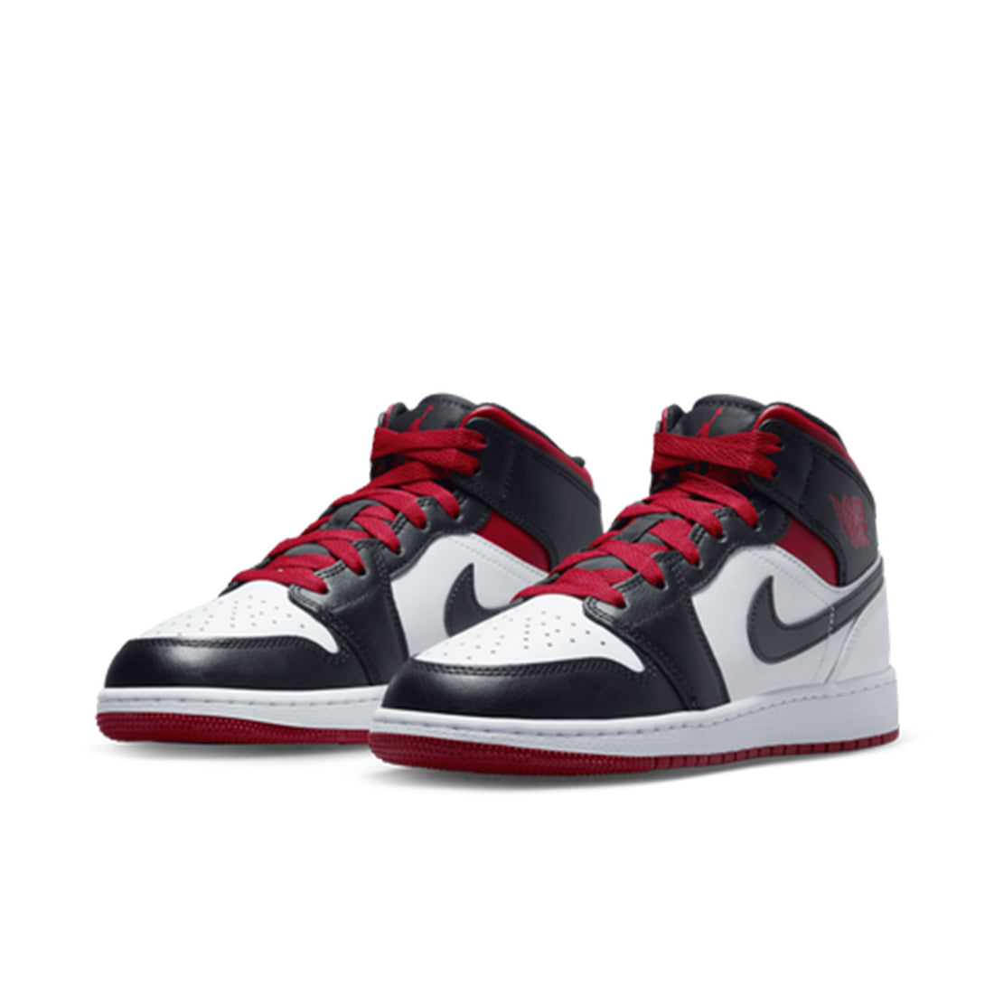 Air Jordan 1 Mid Gym Red Black Toe (GS)