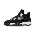 Air Jordan 4 Retro GS White Thunder - premium sneaker met witte, zwarte en gele accenten en Air-demping, verkrijgbaar bij KeepItSneaker.