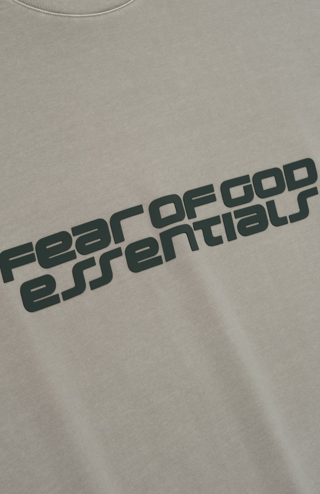 Iron Grey T-shirt — Front branding detail