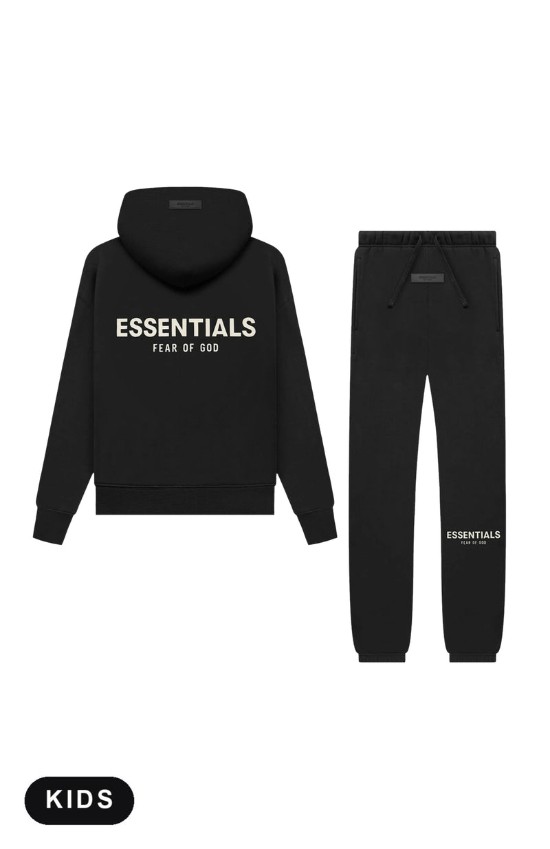 Fear of God Essentials Limo Black Kids Set