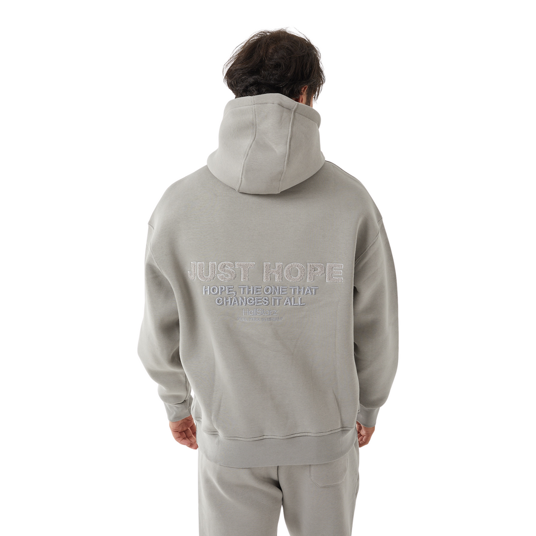 Just Hope Kapuzenpullover - Stein Grau