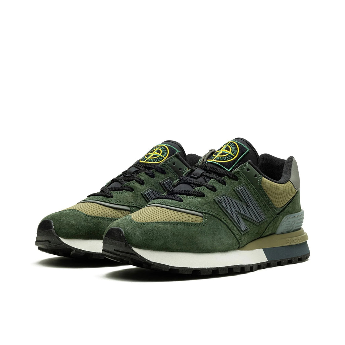New Balance 574 Legacy x Stone Island Dunkelgrün
