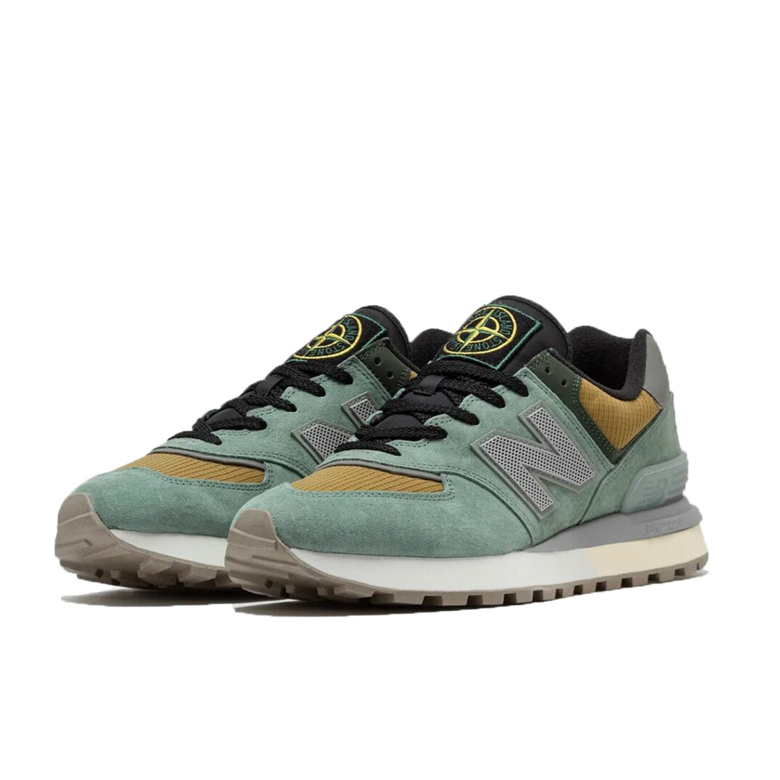 New Balance 574 Legacy x Stone Island Hellgrün