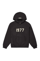 Fear of God ESSENTIALS 1977 Eisen Schwarz Kapuzenpullover