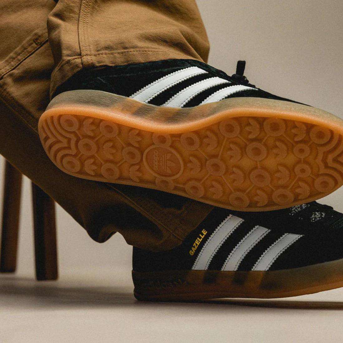 Adidas Gazelle Indoor Black White Gum - H06259