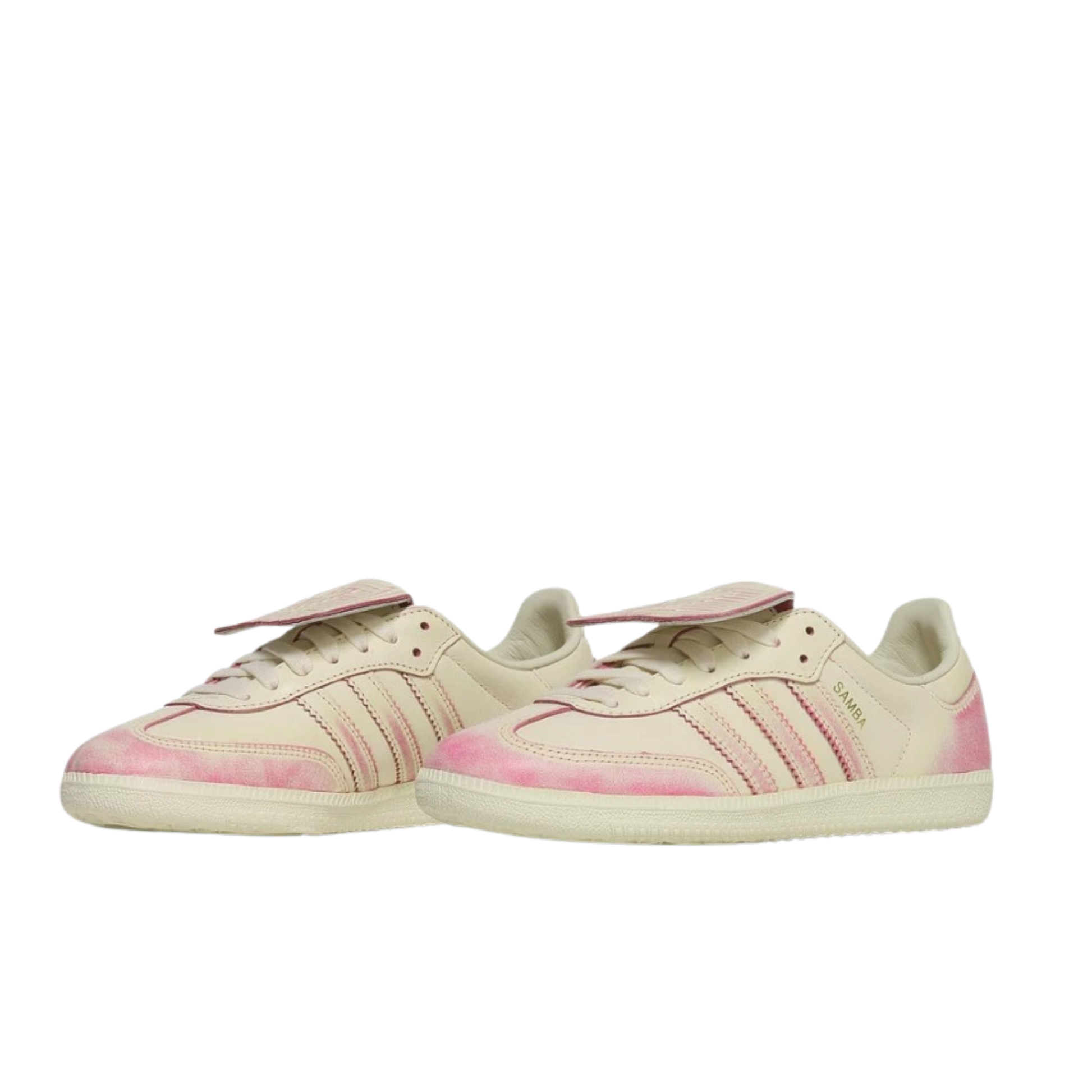 Adidas Samba LT Distressed Pack Cream White sneakers in cream white pair view