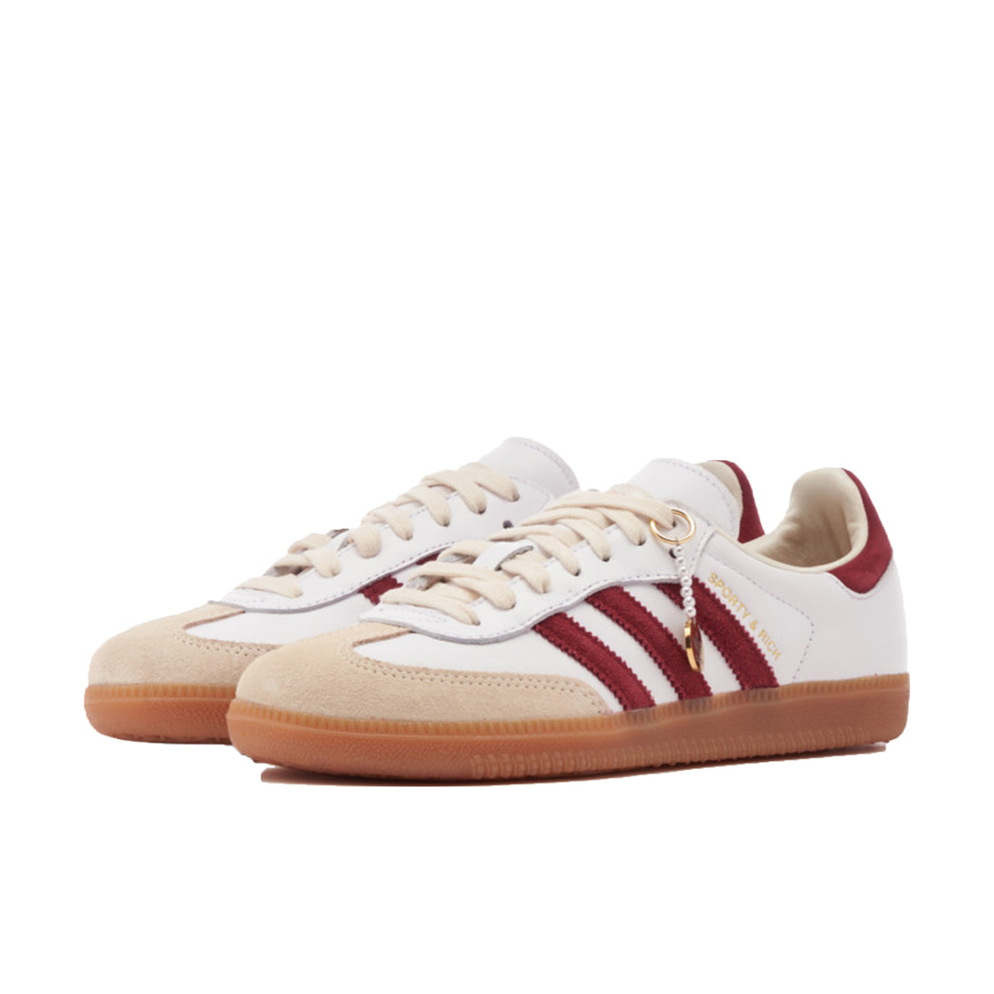 adidas Samba x Sporty & Rich Weiß Burgunder