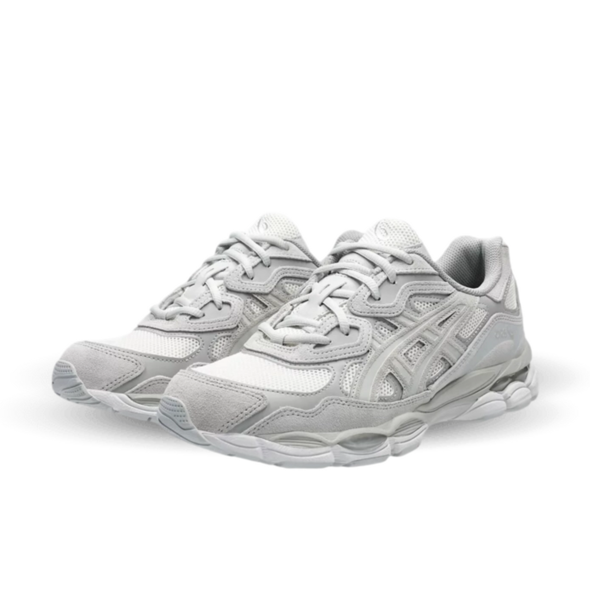 ASICS Gel-NYC sneakers in cream cloud grey pair view