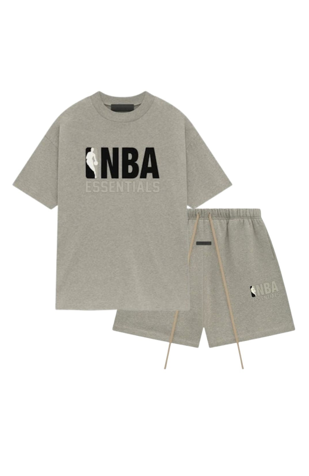 Fear of God Essentials NBA Warm Heather Summer Set two-piece set in warm heather
