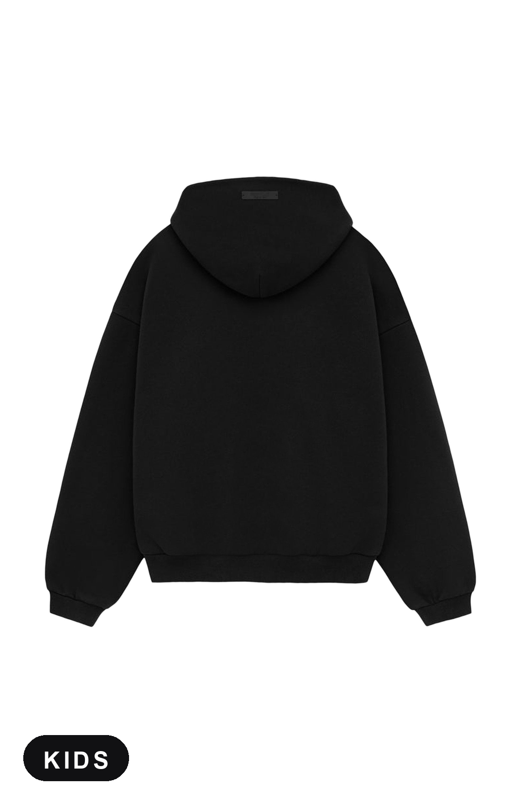 Fear of God Essentials Black Yellow State Kids Hoodie - achterkant