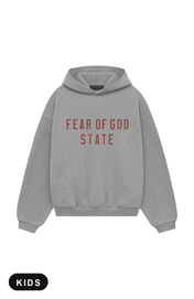 Fear of God Essentials Dark Heather State Kids Hoodie