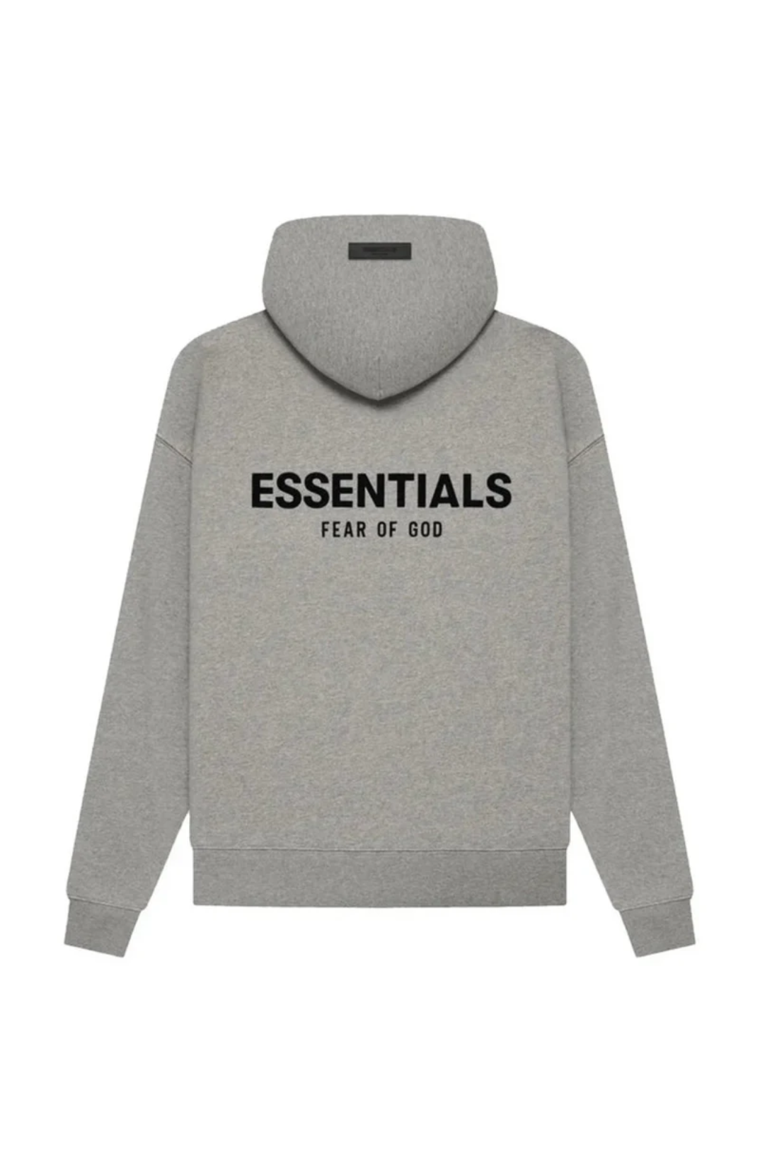 Fear of God ESSENTIALS hoodie in dark oatmeal front view