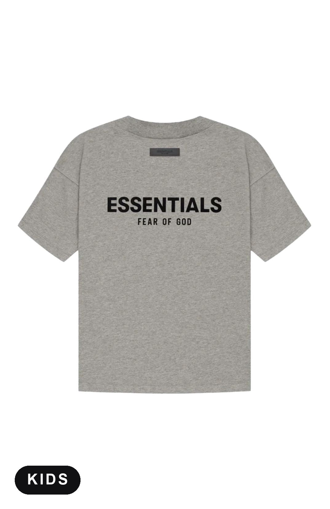 Fear of God Essentials Dark Oatmeal Summer Set Kids - t-shirt back
