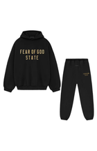 Fear of God Essentials FW24 Schwarz Gelb State Komplettset