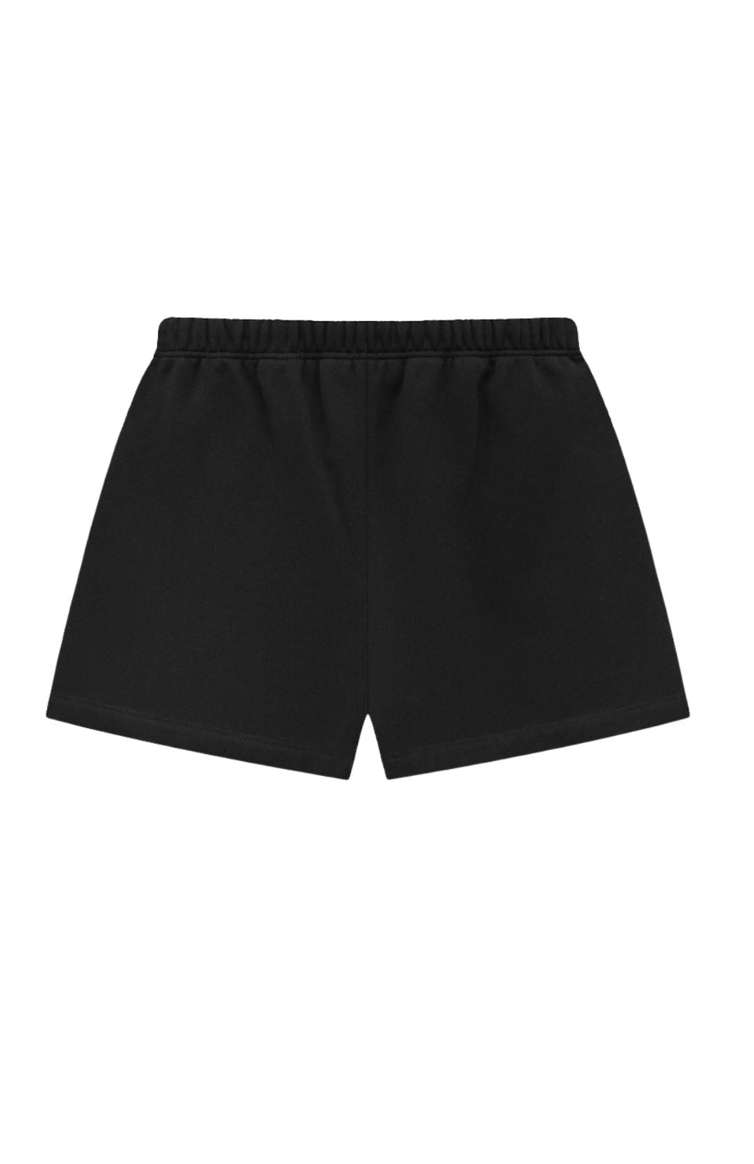 Fear of God Essentials FW24 Black Yellow Summer shorts in black back view