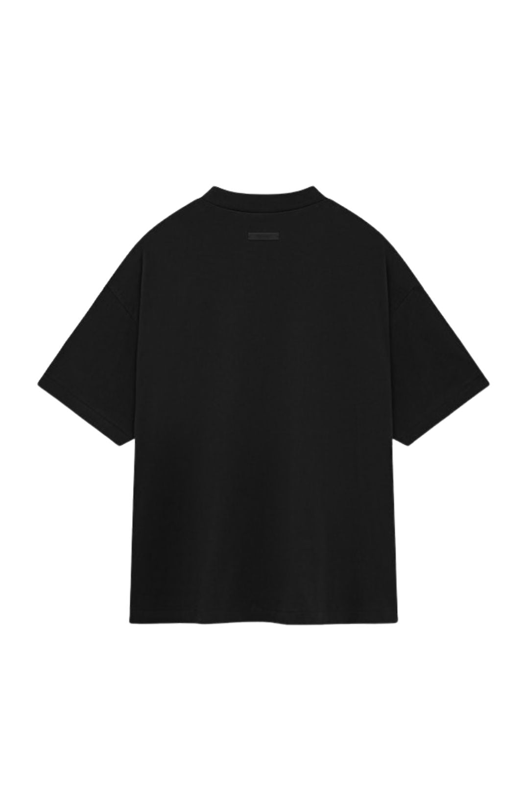 Fear of God Essentials FW24 Black Yellow Summer t-shirt in black back view