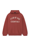 Fear Of God Essentials hoodie in crimson