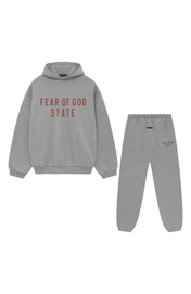 Fear of God Essentials FW24 Dark Heather State Komplettset