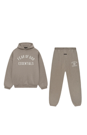 Fear of God Essentials FW24 Fleece Heather Grau Komplettset
