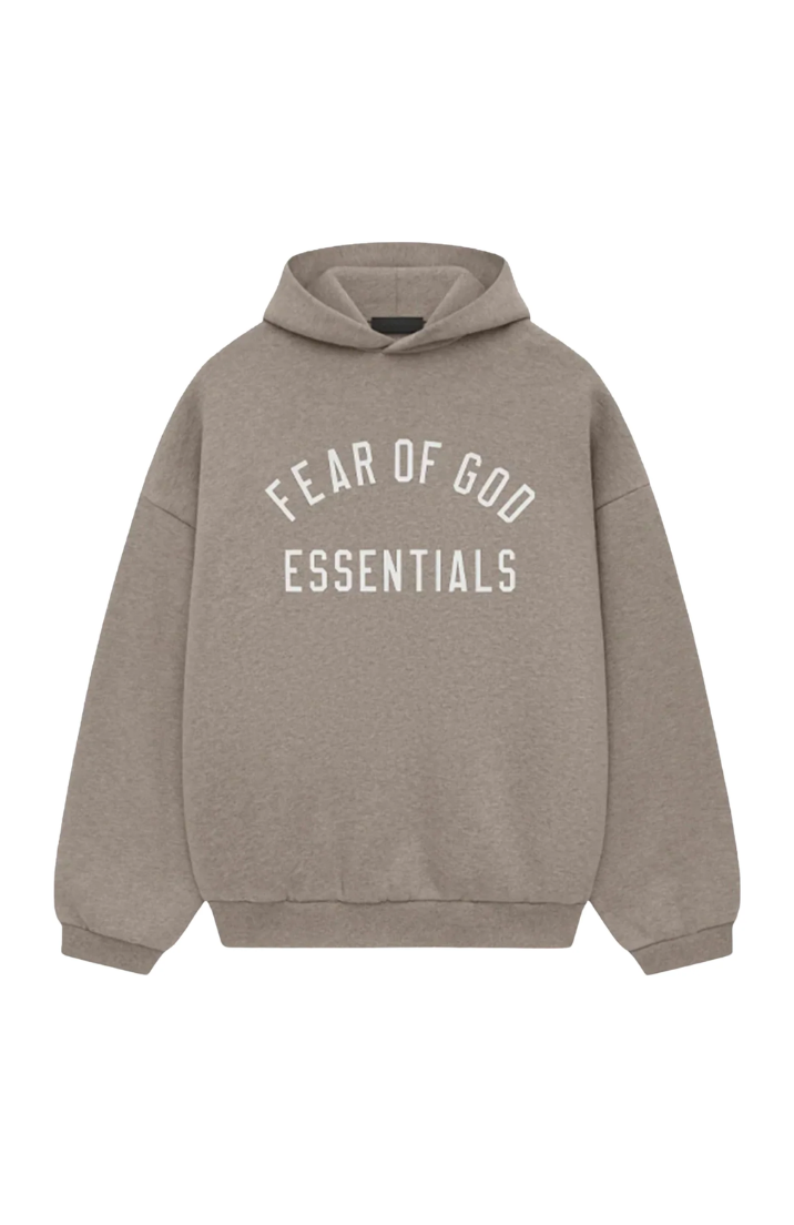 Fear of God ESSENTIALS hoodie and sweatpants set in fleece heather gray