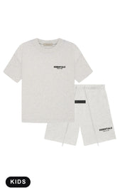 Fear of God Essentials Light Oatmeal Summer Set Kids