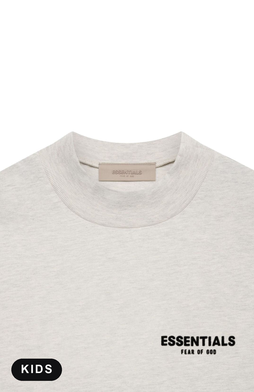 Fear of God Essentials Light Oatmeal Summer Set Kids - close-up