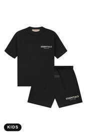 Fear of God Essentials Limo Black Summer Set Kids