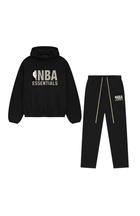 Fear of God Essentials NBA Schwarz Grau Komplettset