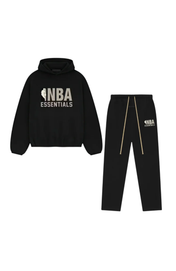 Fear of God Essentials NBA Schwarz Grau Komplettset