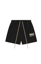Fear of God Essentials NBA Schwarze Graue Kurze Hose