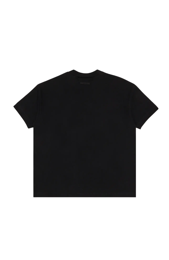 Fear of God Essentials NBA Black Grey Summer Set t-shirt in black back view