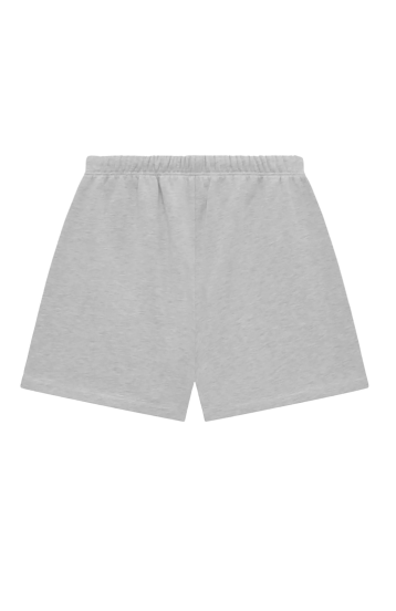 Fear of God ESSENTIALS NBA shorts in light heather back view
