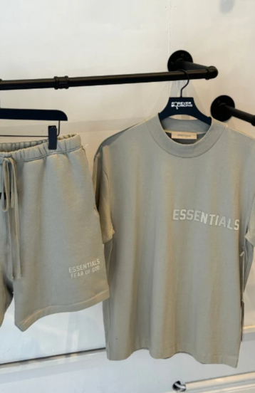 Fear of God Essentials Seal Summer Set two-piece set in seal alternate view
