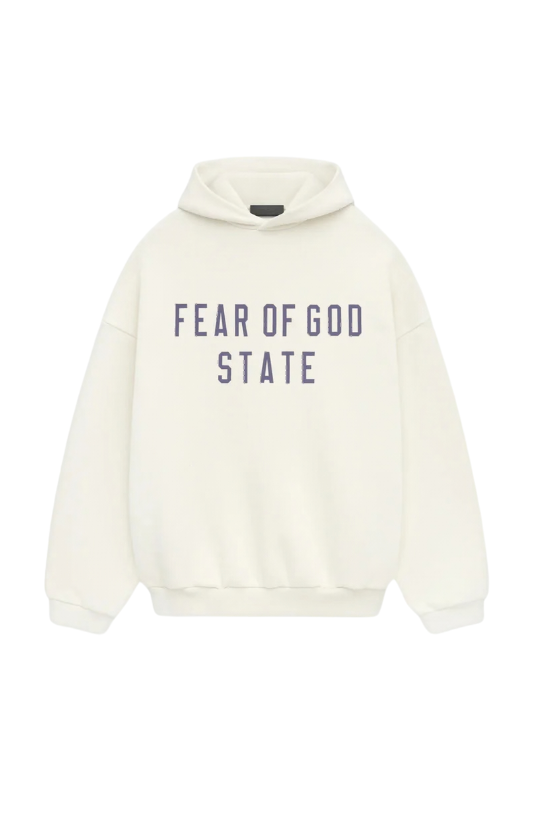 Fear of God Essentials Shell hoodie and sweatpants set in cream front view