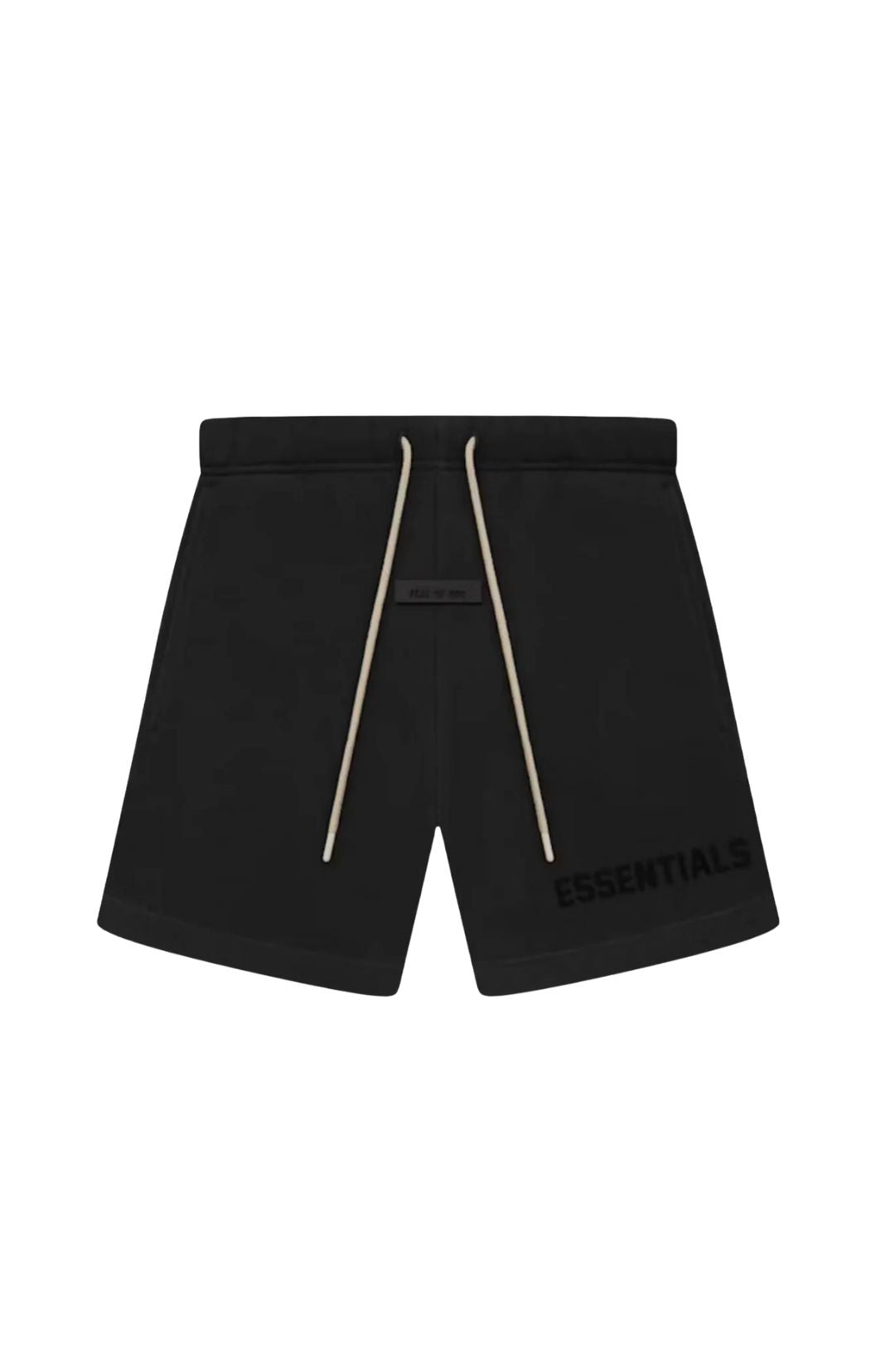Fear of God Essentials SS23 Jet Black Summer shorts in jet black front view