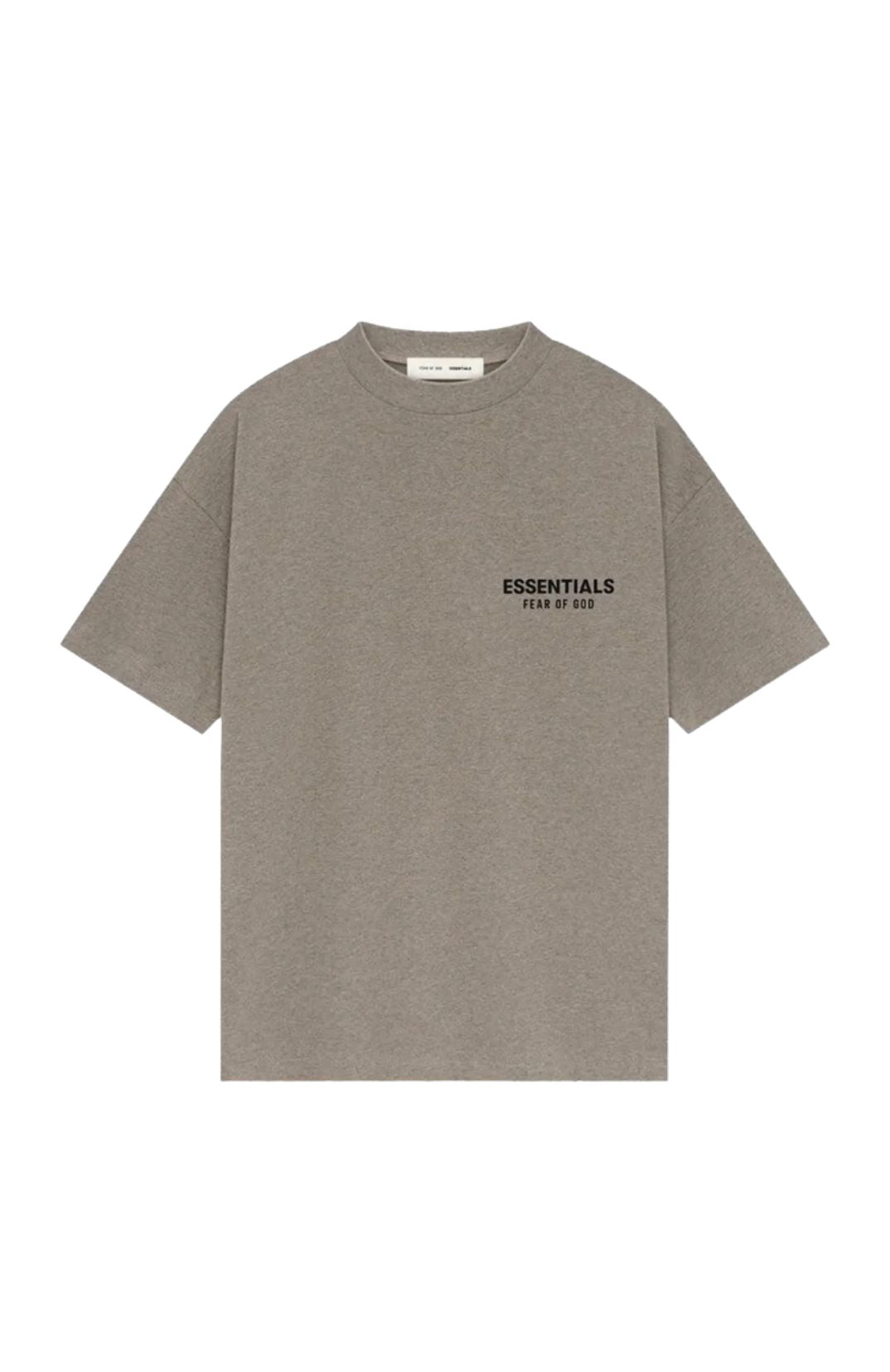 Fear of God Essentials SS25 Homestead Heather Summer Set t-shirt and shorts set in homestead heather front view