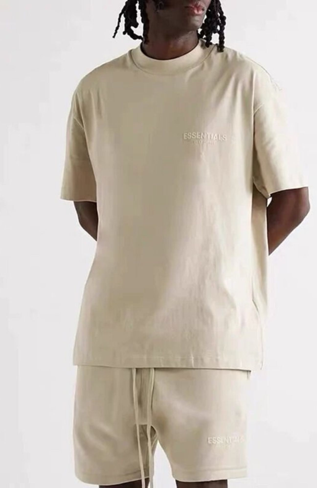 Fear of God Essentials Wheat t-shirt in wheat front view