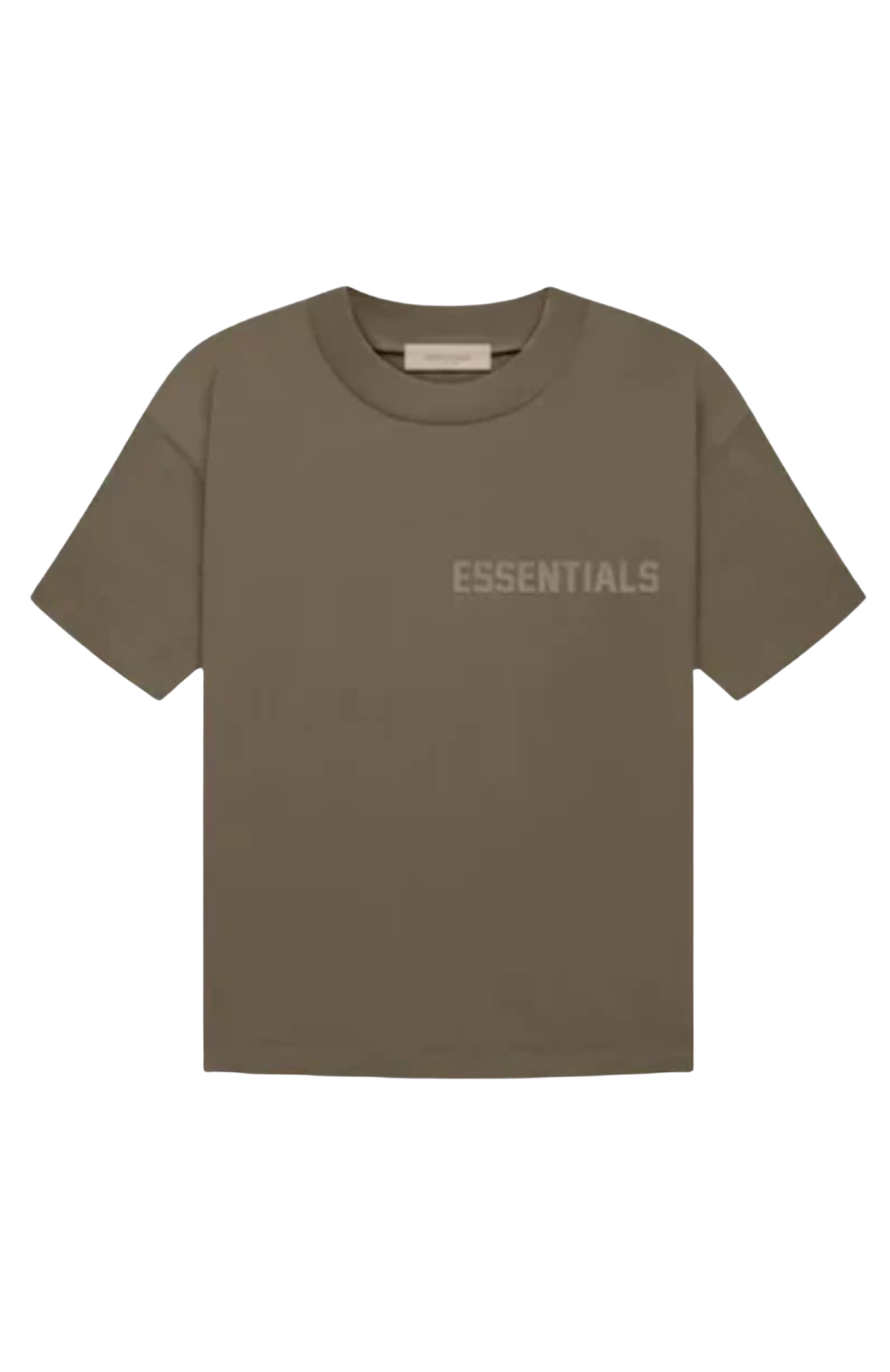 Fear of God Essentials Wood Summer Set hoodie in brown front view