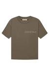 Fear of God Essentials Wood Summer Set hoodie in brown front view