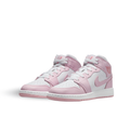 Air Jordan 1 Mid Pink Foam Fire Red - DQ8423-608